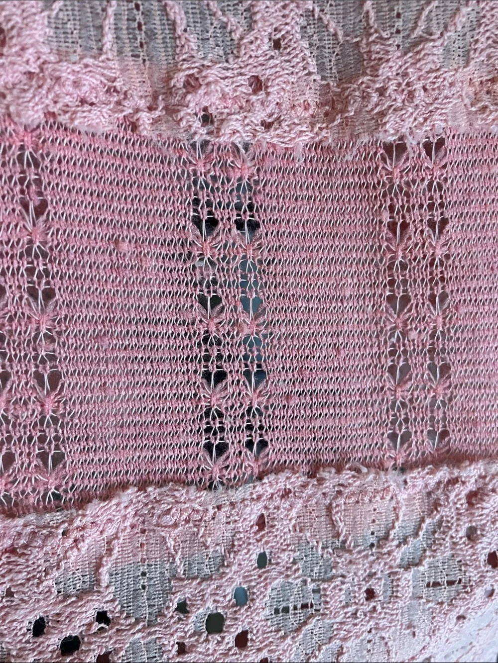 Free people intimates peachy pink lace cami S/P frayed
